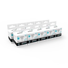 Лампа светодиодная LED 9 Вт 660 лм 4100К софит MR16 нейтральный GU5.3 AC 220В Elementary Gauss
