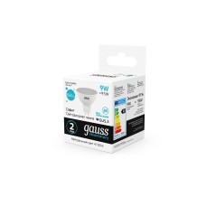 Лампа светодиодная LED 9 Вт 660 лм 4100К софит MR16 нейтральный GU5.3 AC 220В Elementary Gauss