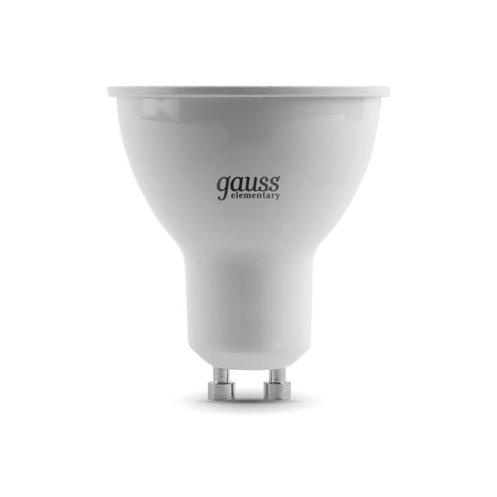 Лампа Gauss Elementary MR16 7W 530lm 3000К GU10 LED 1/10/100