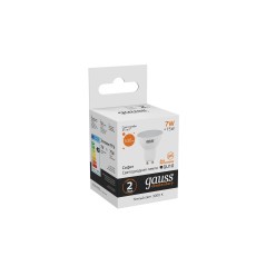 Лампа светодиодная LED 7 Вт 530 лм 3000К софит MR16 теплый GU10 AC 220В Elementary Gauss
