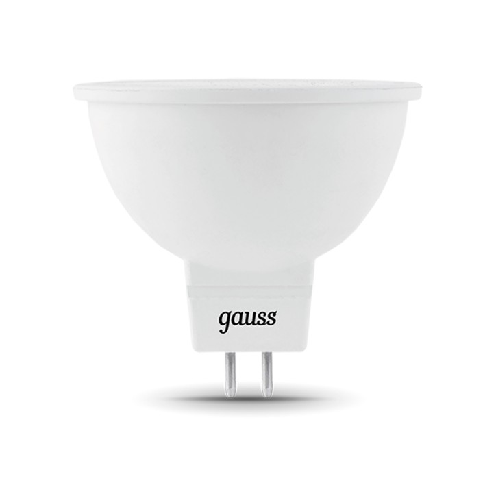 Лампа светодиодная LED 5 Вт 500 лм 3000К софит MR16 теплый GU5.3 AC/DC 12В низковольтная Black Gauss
