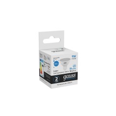 Лампа светодиодная LED 9 Вт 680 лм 6500К софит MR16 холодный GU5.3 AC 220В Elementary Gauss