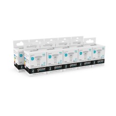 Лампа светодиодная LED 9 Вт 660 лм 4100К софит MR16 нейтральный GU10 AC 220В Elementary Gauss