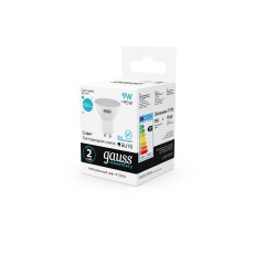 Лампа светодиодная LED 9 Вт 660 лм 4100К софит MR16 нейтральный GU10 AC 220В Elementary Gauss