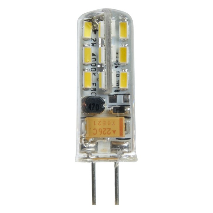 Лампа светодиодная LED 2вт 12в G4 дневной капсульная Лампа светодиодная LED 2вт 12в G4 дневной капсульная