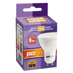Лампа светодиодная LED 9Вт MR16 GU10 теплый