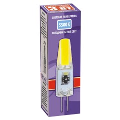 Лампа светодиодная LED 3Вт G4 холодныйCOB