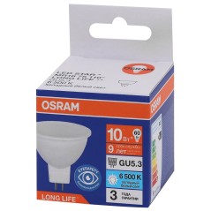 Лампа светодиодная LED 10Вт GU5.3 6500К 800Лм спот 220В (замена 75Вт) OSRAM