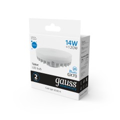 Лампа светодиодная LED 14 Вт 1300 лм 6500К таблетка холодный GX70 AC 220В Elementary Gauss