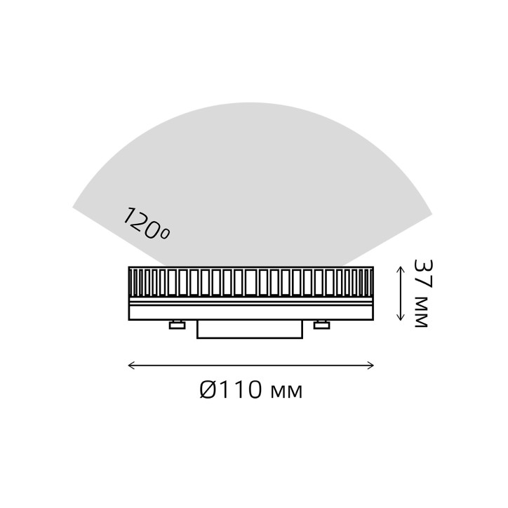 Лампа светодиодная LED 14 Вт 1300 лм 6500К таблетка холодный GX70 AC 220В Elementary Gauss Лампа светодиодная LED 14 Вт 1300 лм 6500К таблетка холодный GX70 AC 220В Elementary Gauss