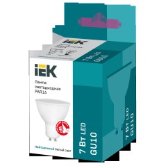Лампа светодиодная PAR16 софит 7Вт 230В 4000К GU10 IEK