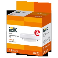 Лампа светодиодная T75 таблетка 8Вт 230В 3000К GX53 IEK
