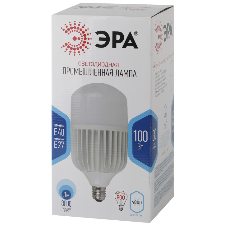 LED лампа POWER T160-100W-4000-E27/E40 (диод, колокол, 100Вт, нейтр, E27/E40)