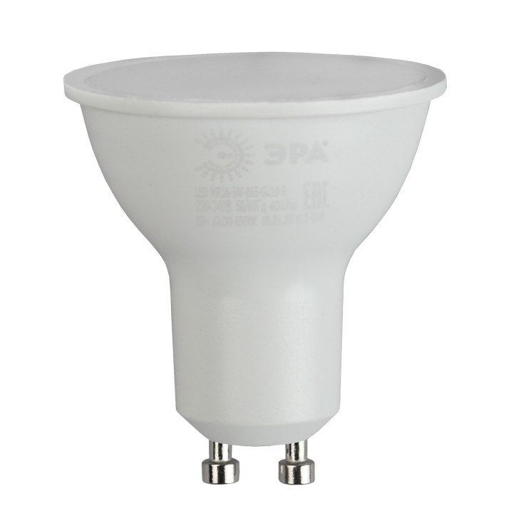 Лампа светодиодная LED MR16-5W-865-GU10 R (диод, софит, 5Вт, хол, GU10) (10/100/2800)