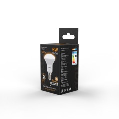 Лампа светодиодная LED 6 Вт 500 лм 3000К грибок R50 теплый E14 AC 220В Black Gauss