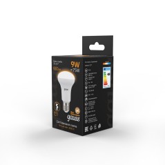 Лампа светодиодная LED 9 Вт 660 лм 3000К грибок R63 теплый E27 AC 220В Black Gauss