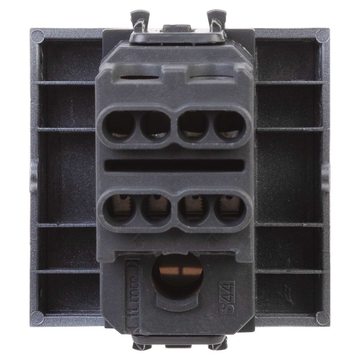 Avanti Инвертор одноклавишный модульный Закаленная сталь 2 модуля (Переключатель сх.7) Avanti Инвертор одноклавишный модульный Закаленная сталь 2 модуля (Переключатель сх.7)