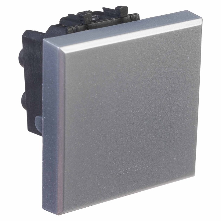 Avanti Инвертор одноклавишный модульный Закаленная сталь 2 модуля (Переключатель сх.7) Avanti Инвертор одноклавишный модульный Закаленная сталь 2 модуля (Переключатель сх.7)