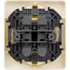 Розетка 2 x 2К+З немецкий стандарт 16 А 250 В~ INSPIRIA слоновая кость