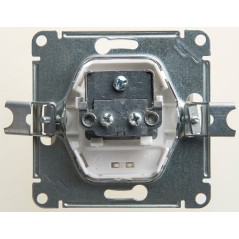 GLOSSA Розетка телевизионная TV проходная 4DB перламутр в рамку