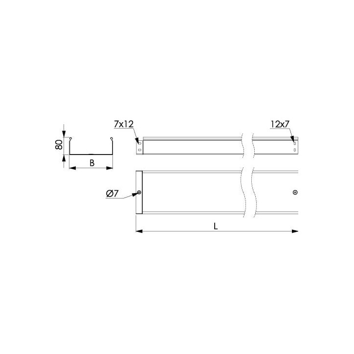 Профиль криволинейный, L505, толщина2,5 мм, на 4 рожка, цинк-ламель Профиль криволинейный, L505, толщина2,5 мм, на 4 рожка, цинк-ламель