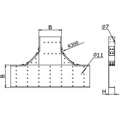 Профиль П-образный PSL L500 толщина 1.5 мм цинк-ламельный