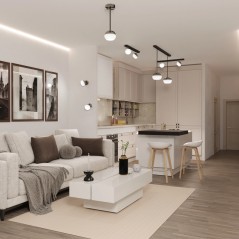 LIGHTING Светильник 4011 накладной настено-потолочный под лампу GX53 хром IEK