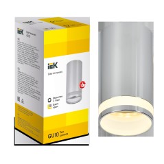 LIGHTING Светильник 4005 накладной потолочный под лампу GU10 хром IEK