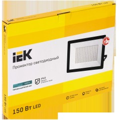 Прожектор LED СДО 06-150 IP65 4000К черный IEK