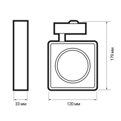 PTR 0924 24w 4000K 24° WH (белый) (-) IP40 Jazzway