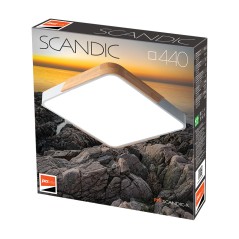 PPB Sсandic-S 72w DIM 3000-6500K WH/W с деревянной планкой IP20 440*440*55 Jazzway