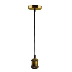 RETRO патрон с проводом PLC 01 E27 230V/1M ANTIQUE BRONZE Jazzway