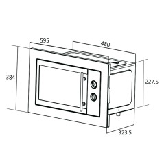 Микроволновая печь ORE MWA20 INOX