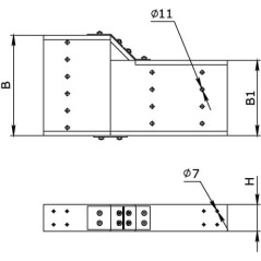 Трансформатор тока CT165 5000A, класс 0.5S, 30ВА