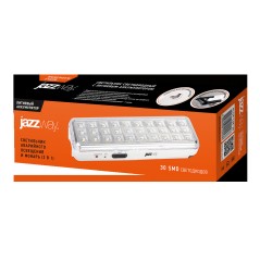 Фонарь JAZZway Accu9-L30-wh (бел.), Li-Ion