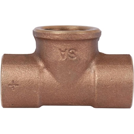 Тройник бронза пайка 35x1/2'x35 ВР, модель 4130g