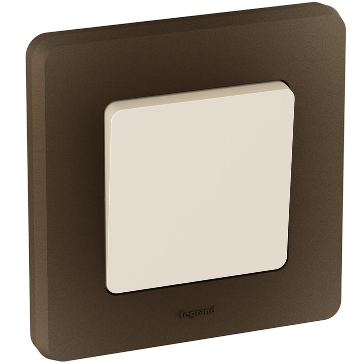 Выключатель одноклавишный - Legrand Inspiria - 10А 250В безвинтовые зажимы - слоновая кость