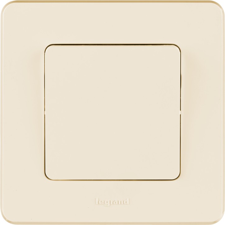 Выключатель одноклавишный - Legrand Inspiria - 10А 250В безвинтовые зажимы - слоновая кость