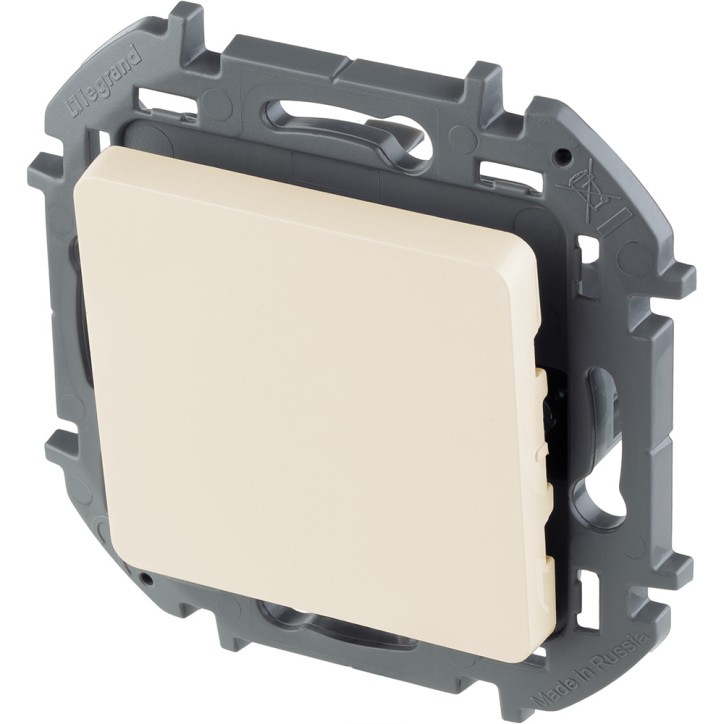 Выключатель одноклавишный - Legrand Inspiria - 10А 250В безвинтовые зажимы - слоновая кость