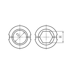 Матрица для стального зажима круглая С-33/60т