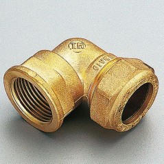 Уголок обжимной 22x1/2' с внутренней резьбой для медныxтруб