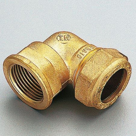 Уголок обжимной 22x1/2' с внутренней резьбой для медныxтруб