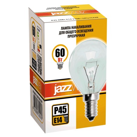 P45 240V 60W E14 clear Jazzway