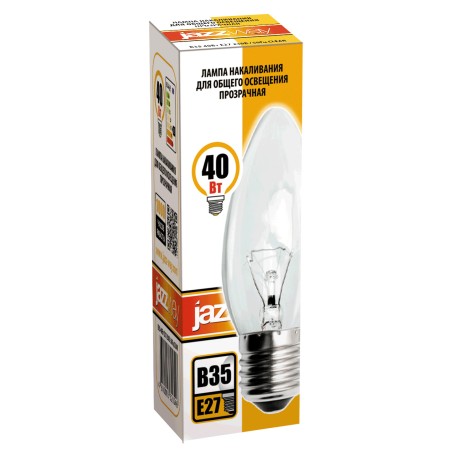 B35 240V 40W E27 clear Jazzway