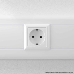 Avanti Розетка ''Белое облако'', 2P+E, с защитными шторками, 2 модульная