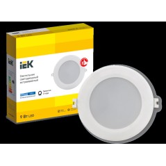 Светильник LED ДВО 1713 белый круг 9Вт 6500К IP40 IEK