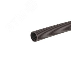 Труба гофрированная PA6V0 25 мм без протяжки темно-серая (50м)
