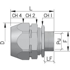 Труба гофрированная DN12мм ПВ-0 Dвн-12.2 мм Dнар-15.8 мм полиамид 6 темно-серая без протяжки