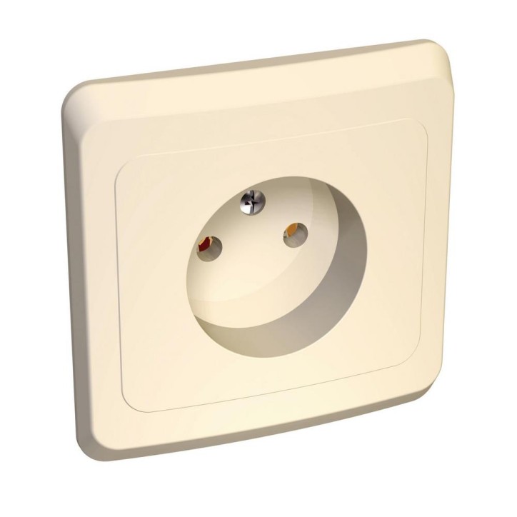 ЭТЮД Розетка скрытая без заземления без шторок бежевая ЭТЮД Розетка скрытая без заземления без шторок бежевая