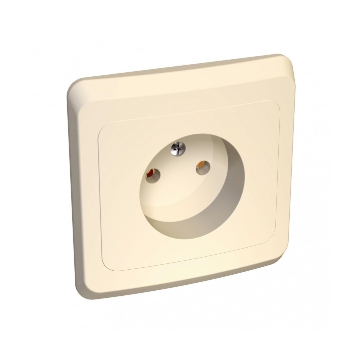 ЭТЮД Розетка скрытая без заземления без шторок бежевая ЭТЮД Розетка скрытая без заземления без шторок бежевая